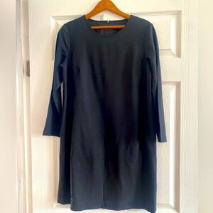 THEORY WOMEN’s LONG SLEEVE BLACK CREPE DRESS sz 8